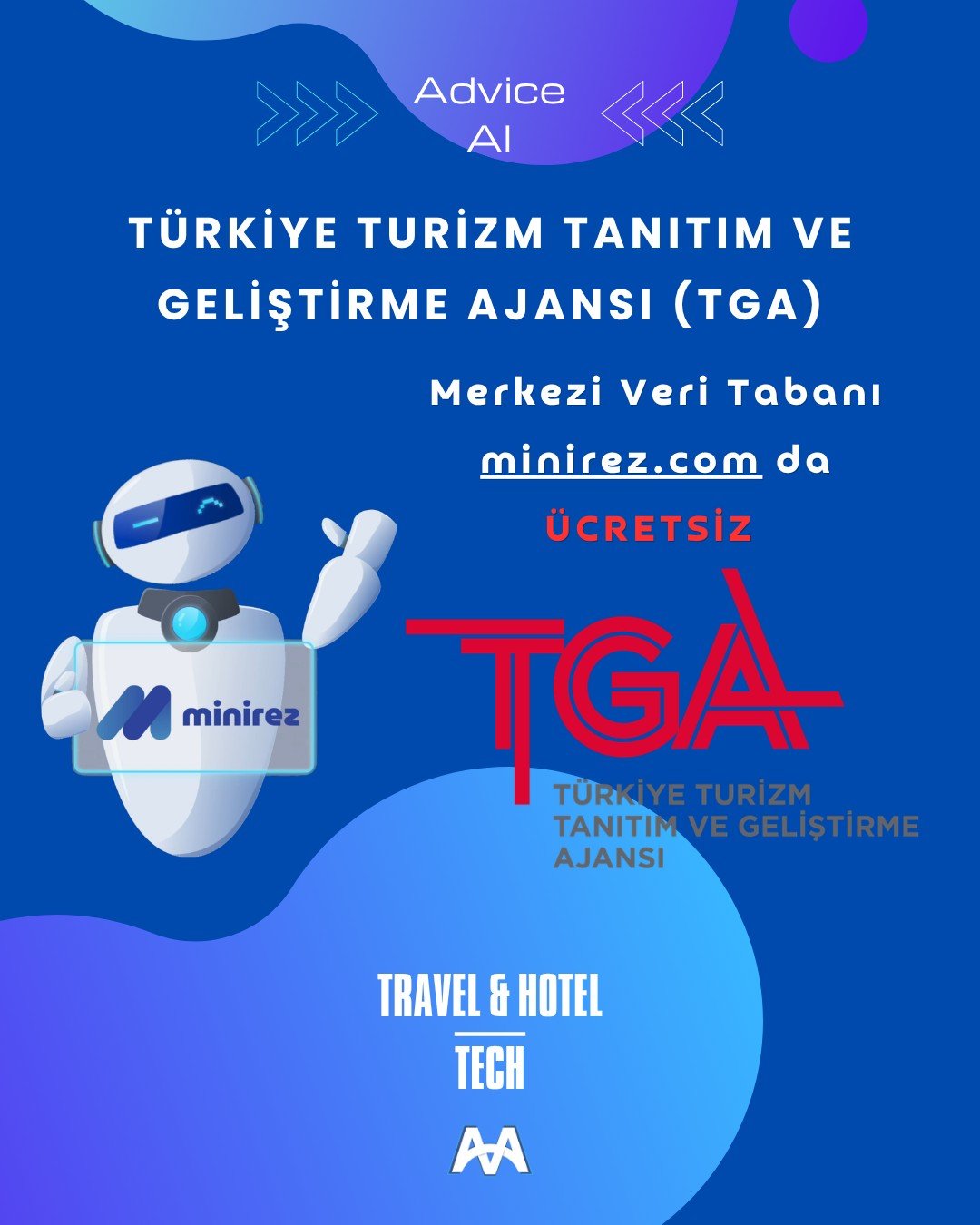Türkiye Turizm Tanıtım ve Geliştirme Ajansı verilerini minirez ile kolayca gönderin.
