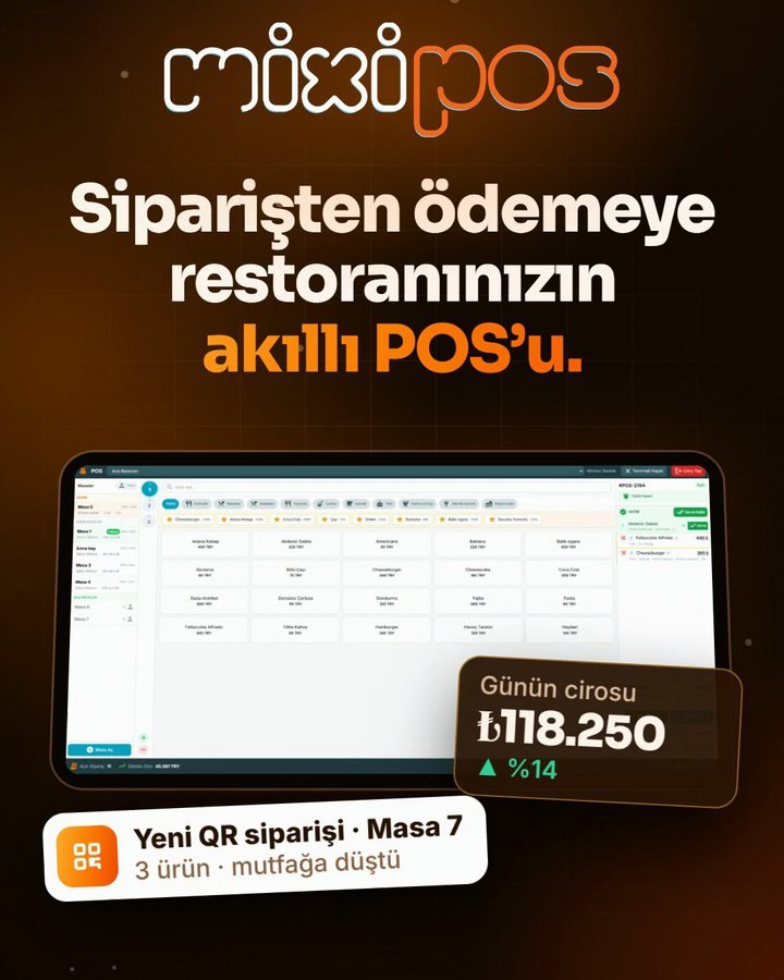 mixipos: from order to payment, the smart POS for your restaurant.
